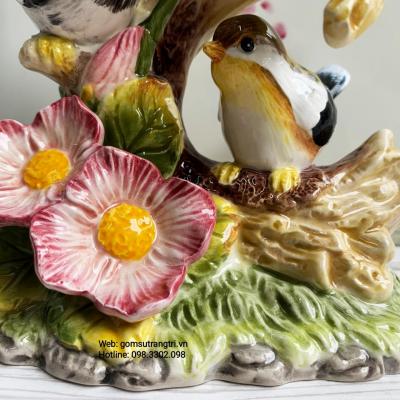 TƯỢNG ĐÔI CHIM BẰNG SỨ - QUÀ TẶNG CAO CẤP